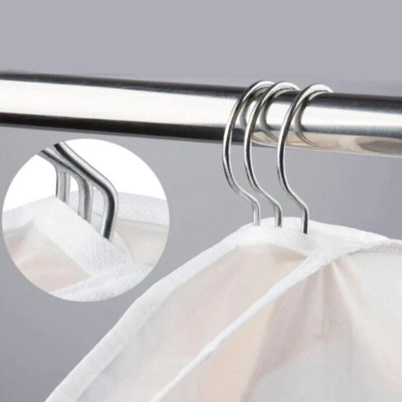 1-40PCSEVA Waterproof Transparent Suit Jacket Storage Bag Semi Packaged Clothing Dust Cover Short Wardrobe Hanging Clothes Cover