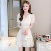 Abito Estivo 2025 Petite Chic Floreale Francese in Chiffon da Donna