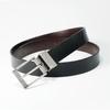Men's Belt Rotatable Pin Buckle Cowhide Belt Versatile Young and Middle Aged Trousers