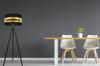 Loft Tripod Floor Lamp Golden Lampshade Led Selection