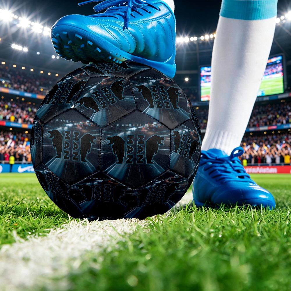 man truck Print Standard Size 5 Soccer Ball Durable Shock?Absorbing Ball For Training Match Outdoor Play