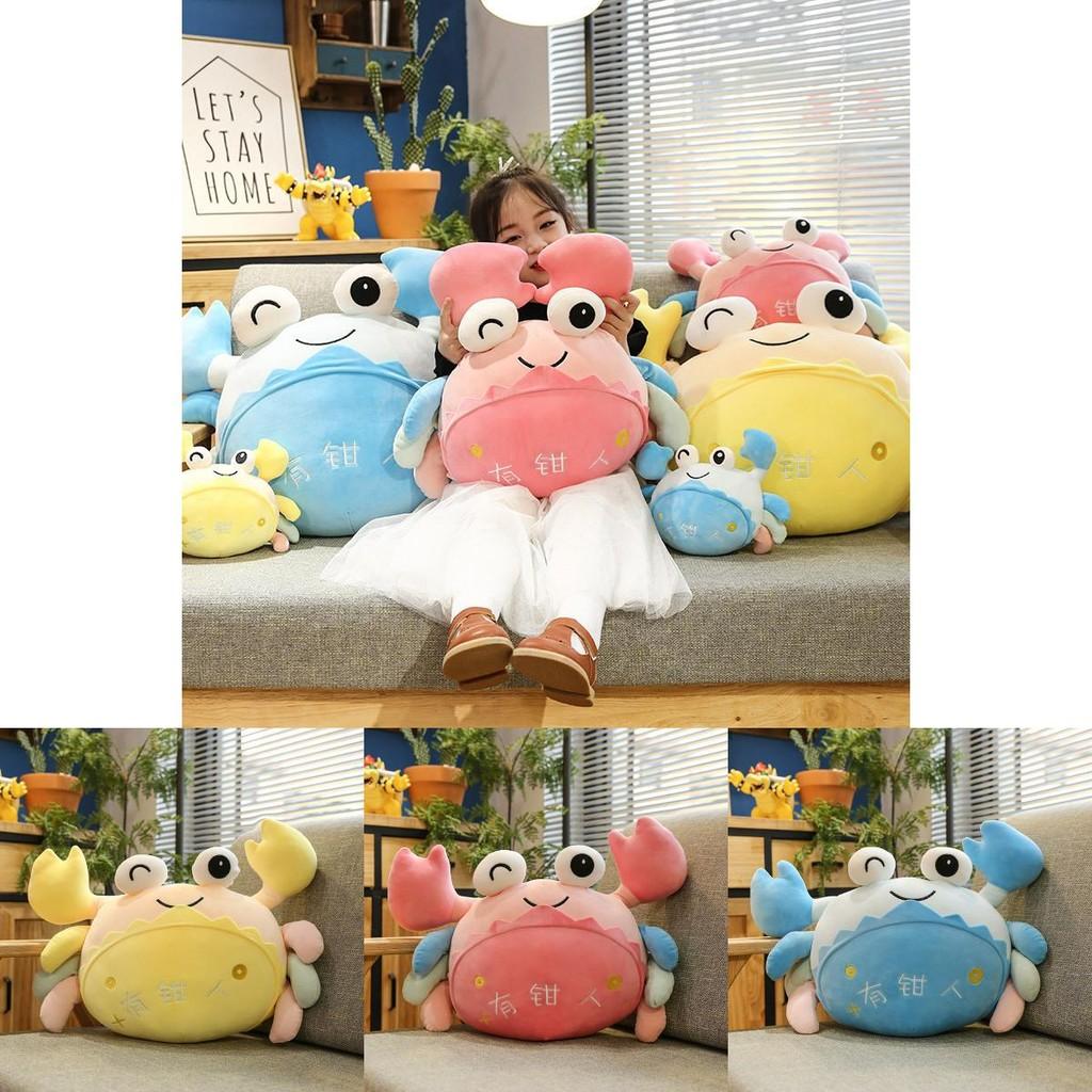 Adorable Plush Crab Pillow With Soft Filling Ideal For Cuddling And Home Decor