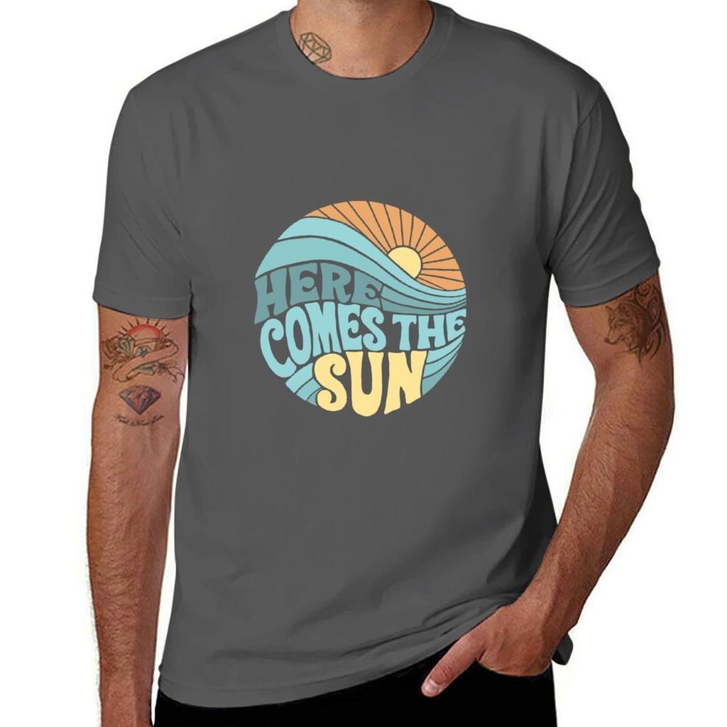 Teal Groovy Here Comes The Sun Tshirt Uv Protection Outdoor Tee Shirt