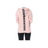Adidas Hooded Letter Print Sports Pullover Long Sleeve Sweatshirt Women Sweatshirt Pink DU2371
