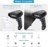 NETUM Bluetooth Barcode Scanner, 2.4G Wireless, Bluetooth & Wired Connection Compatible, for Smartphones/Tablets/PCs/CCD Barcode Reader, Windows/Mac/A