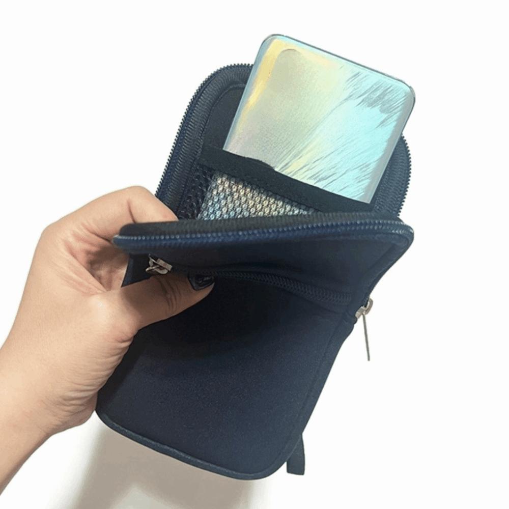 Neoprene Zipper Phone Bag with Handle Phone Bag Pouch Phone Protective Pouch  Portable Power Source