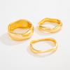 Exaggerated Irregular Metal Smooth Surface Bracelet, Design Sense Geometric Wide Surface Spring Bracelet Bracelet