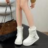 Snow boots trendy shoes winter leather small cold-proof warm casual shoes