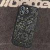 Forged Carbon Fundas Leather Phone Case For IPhone 16 16e 15 14 13 12 11 Pro Max Plus Mini Cover