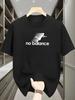 New Summer Unbalanced Letter Pattern Printed 2026 Unisexs Pure Cotton Breathable and Comfortable Casual Tshirt