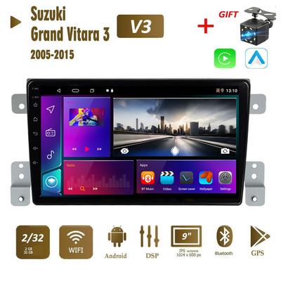 Autoradio Android pour Suzuki Grand Vitara 3 2005-2015 lecteur multimédia Navigation 2Din stéréo Carplay unité principale Audio 2 + 32GB