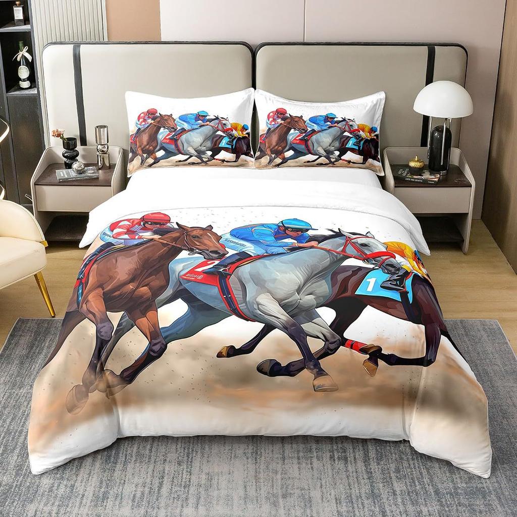 Warm Animated Down Comforter Set Bedding Set 3-piece Duvet Cover Set