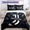 Set Biancheria da Letto 3 Pezzi con Stampa Pattern Juventus FC Morbido Delicato sulla Pelle Lavabile Copripiumino e Federe Set Stagione Unica Camera da Letto