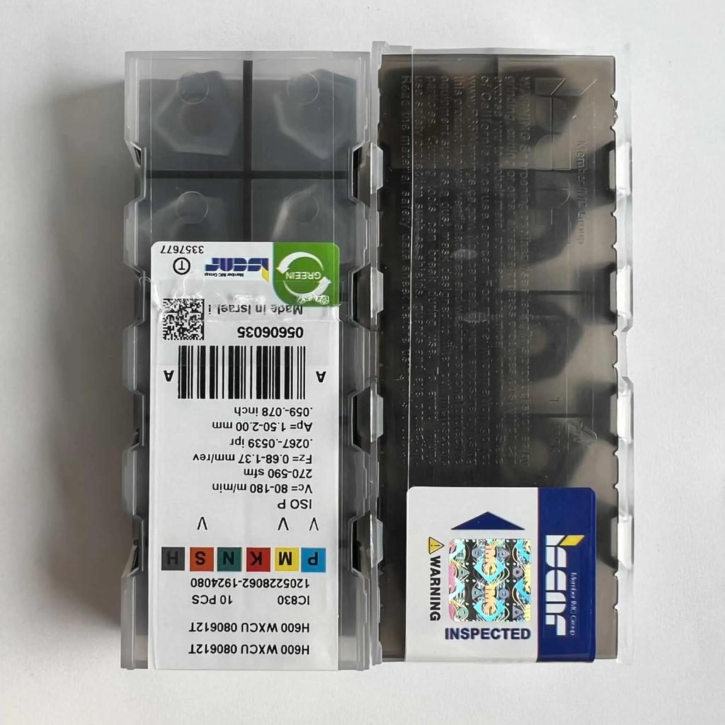 ISCAR / H600WXCU080612T IC830 /Industrial indexable Carbide Inserts 10 PCS