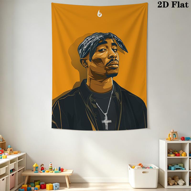 Rap Legends Street Art Tribute Threepiece Set 1 Duvet Cover 2 Pillowcase Without Core Christmas Birthday Gift Soft And Comfortable