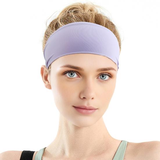 Sports Headband Sweat-Proof Elastic Hair Band Soft Lightweight Headband for Women Men Fitness Yoga Running Workout