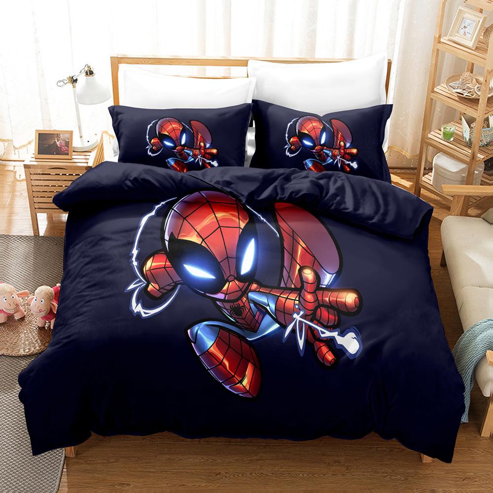 Home Textile Quilt Cover Pillowcase 3D Digital Printing Three-Piece Set American Style