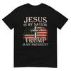 Jesus Is My Savior Trump Is My President American Flag T-Shirt