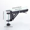 2 Pieces under Desk Keyboard Holder Foldable Brackets No Extendable C Clamp Adjustable Sturdy Steel