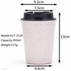 350ml coffee cup double layered water cup portable mini wheat straw coffee cup fashionable car mounted wheat aroma cup  canecas