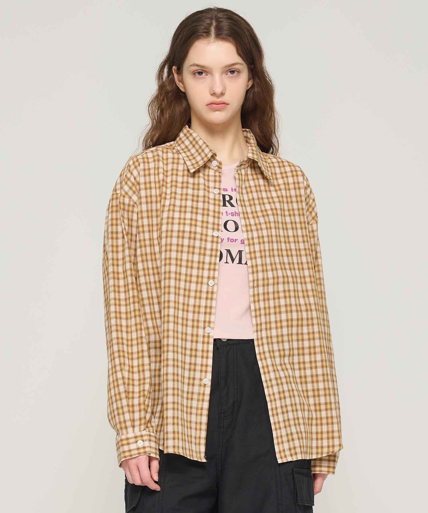 Cargo Bros For Woman Soft Check Overshirt (Beige) Free
