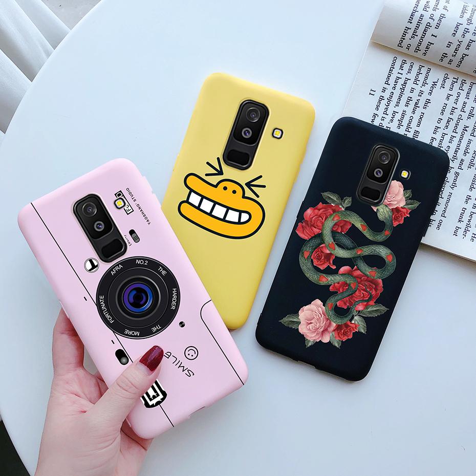 Daisy Flower Phone Case For Samsung Galaxy A6 Plus A6+ 2018 A605F Case Cover Cute Silicone Funda For Samsung A6 2018 A600F Case
