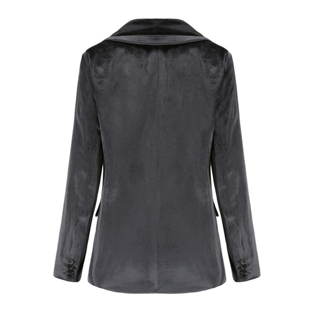 Women's Fashion Jacket Casual Solid-color Long-sleeved Suit Jacket