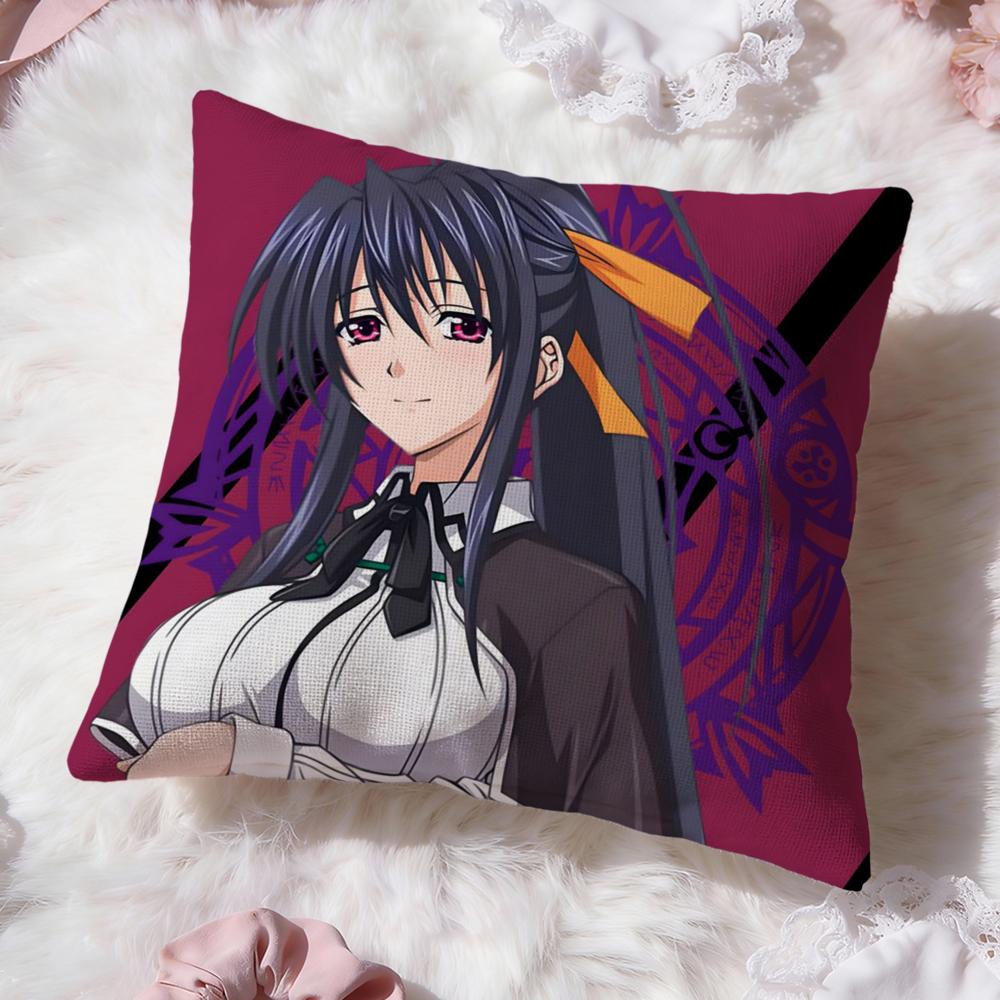 Popular H-HHigh School DxD Cushion Cover Soft Washable Pillow Case Multi-Scene for Couch Bed Travel Office Use
