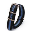 Rose Gold Buckle Nylon Watch Strap - Canvas Replacement for DW Watches