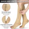 Compression Stockings with ZipperClass Stockings for Men and Women Open Toe Support Stockings for Varicose VeinsEdema RecoveryPregnant