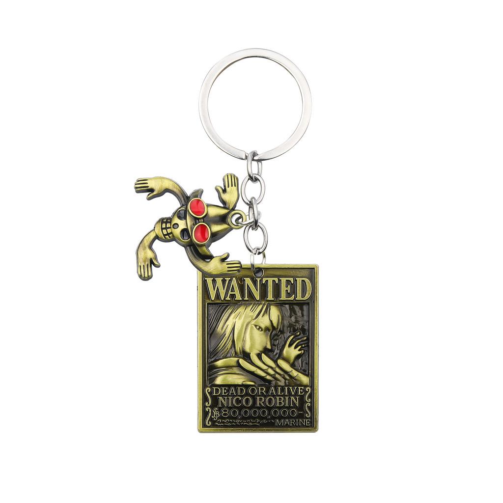 One Piece Keychain Set With Zinc Alloy Characters For Anime Fans And Gift Giving