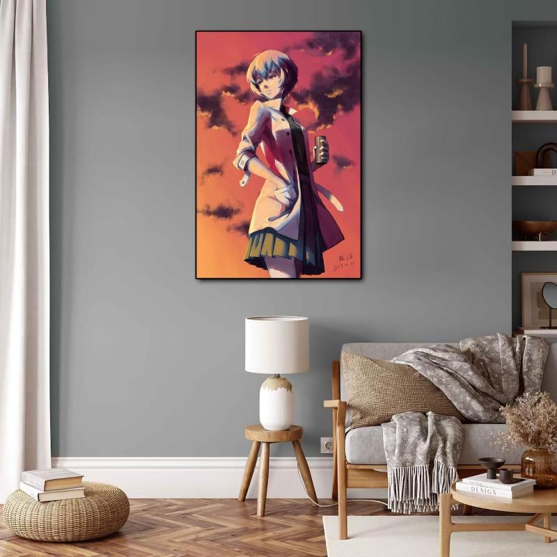 Rei Ayanami Anime Video Game Canvas Art Poster Modern Wall Decor for Family Bedroom HighQuality Print for Home Decor Stylish