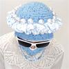 New Handmade Crocheted Bunny Mask Funny Bunny Mask Adult Hood