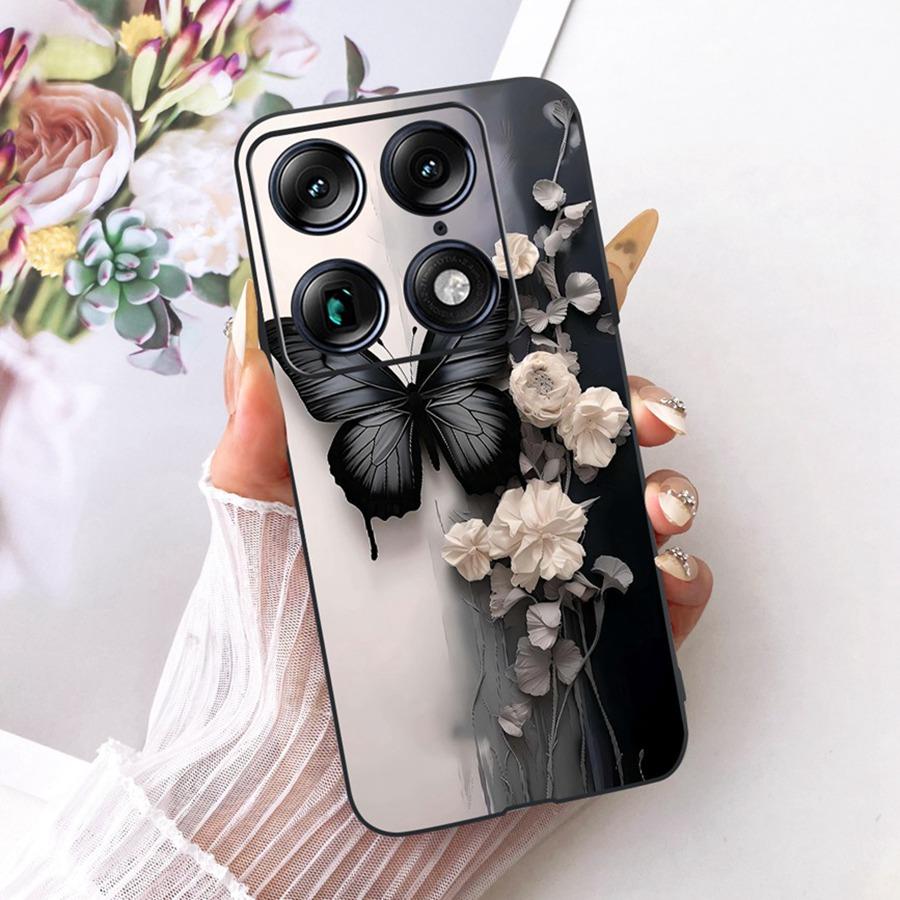 For Motorola Signature 2026 Case Luxury Butterfly Painted Shell Soft Silicone Cover For Moto X70 Air Pro Phone Funda 6.8''