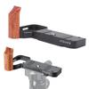 Handgrip L Shape Grip Fit for A7C2 A7CR Camera Built In Quick Release Plate Wooden Hand Grip L Bracket