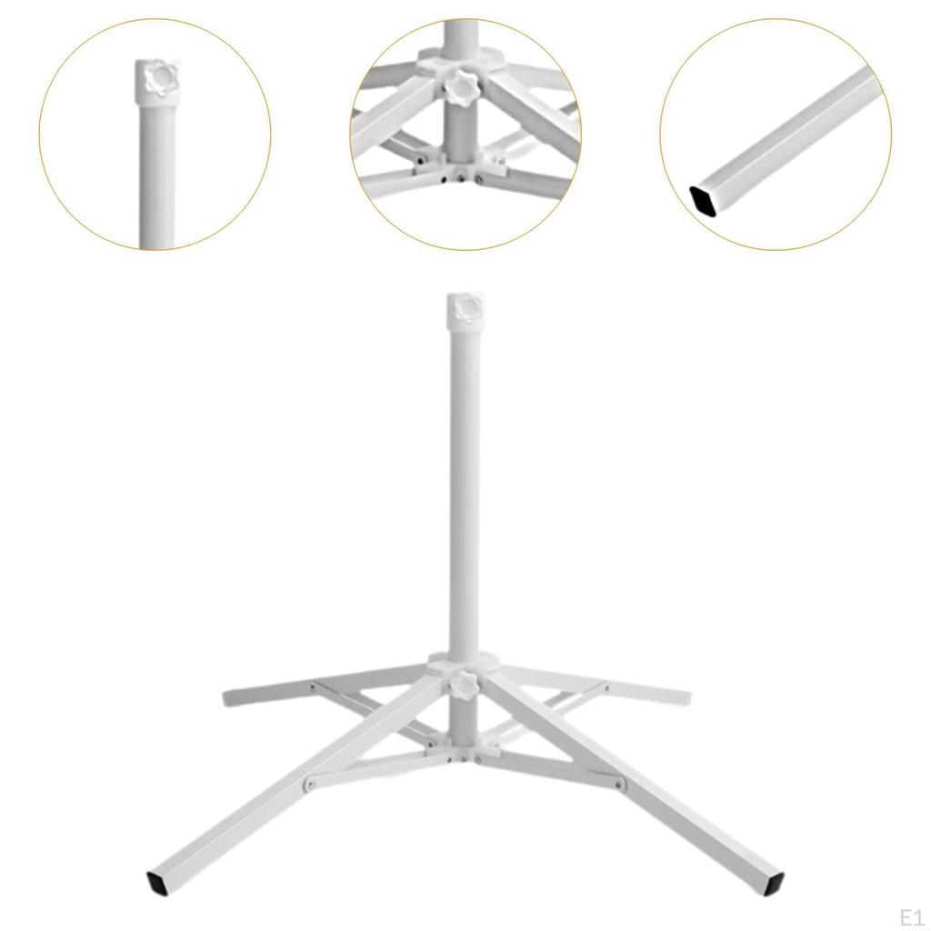 Faltbarer Sonnenschirmständer Mehrzweck-Strandschirmständer Terrasse Vierbeinig für Teich