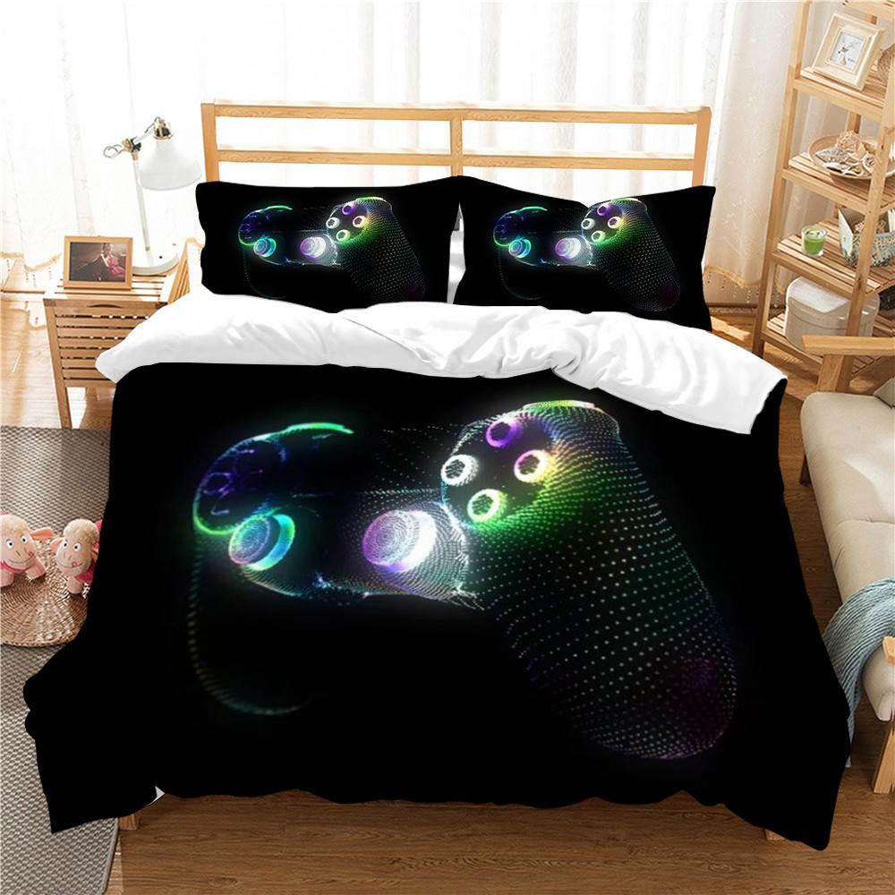 Bedding Cover Game Handle Printing Duvet Cover Set Cool Home Textiles Children Kid Bedding King Size Qulit Cover Set