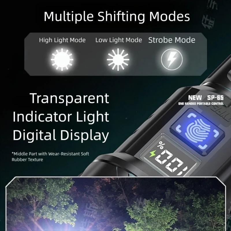 Professional Searchlight Long Range Beam Waterproof Construction Shock Resistant Technology for Outdoor Adventure Emergency Long Endurance LED Light