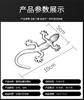 1 Pc Luminous Gecko Sticker Car Reflective Sticker Safety Warning 3D Stereo Sticker Scratch Blocking Stickers Auto Accessories