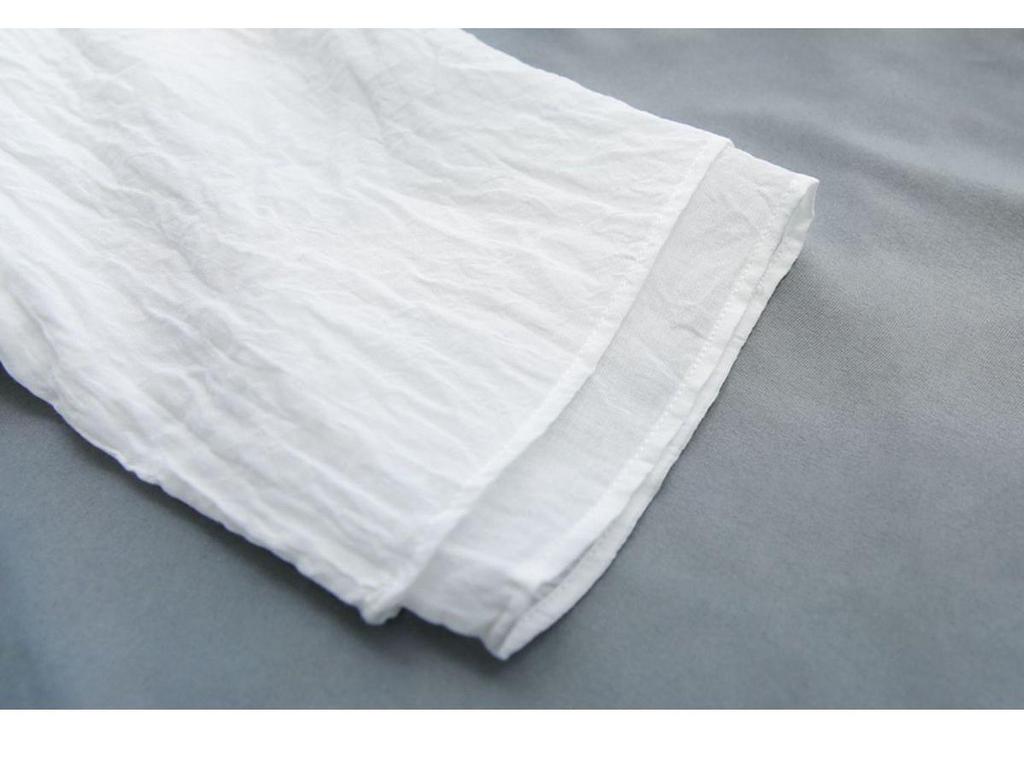 Women's Retro Cotton Linen Frog Button Top - Summer Chinese Tea Ceremony Style with Oblique Lapel and Five-Point Sleeves