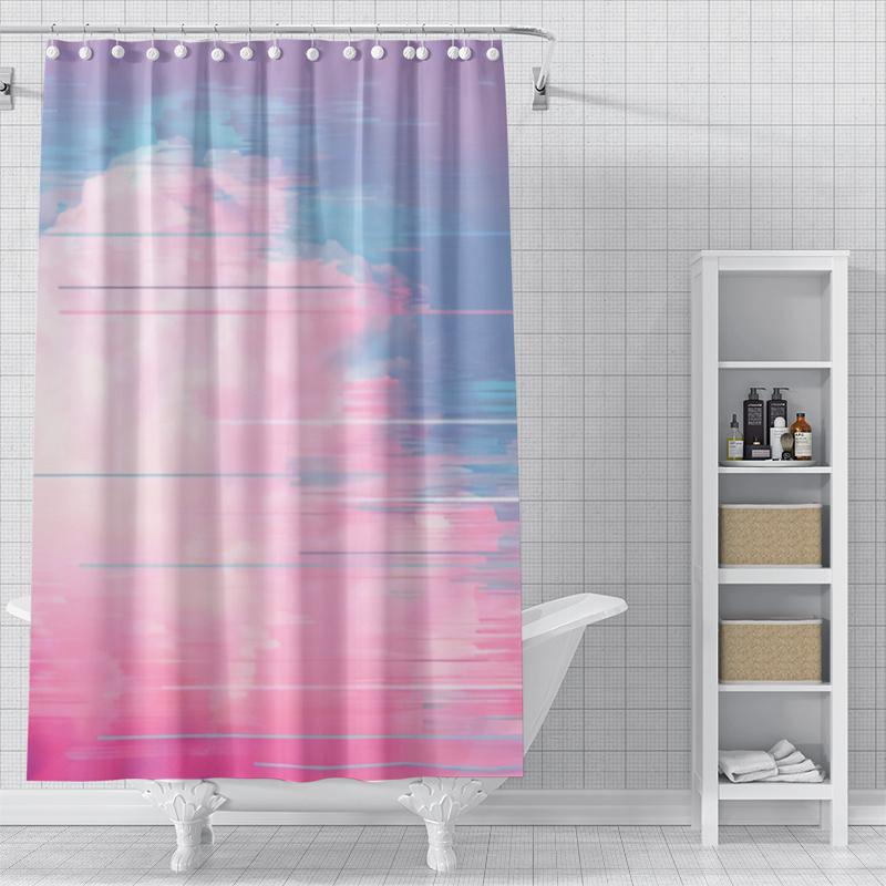 Tende da doccia per la casa per il bagno tessuto impermeabile Tende da bagno in stile nordico moderno tenda da doccia morandi paesaggio pianta