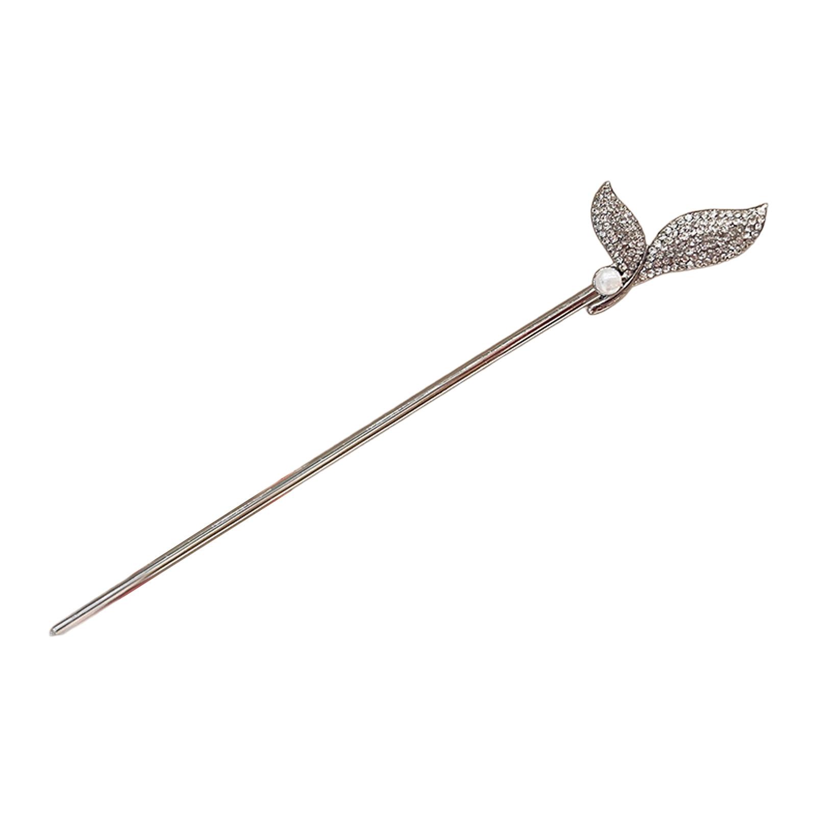 Pearl Mermaid Hairpin Alloy Hair Stick Wedding Party Accessory Pearl Hair Clip for Women Elegant Hairpin Bridal Hair Sticks