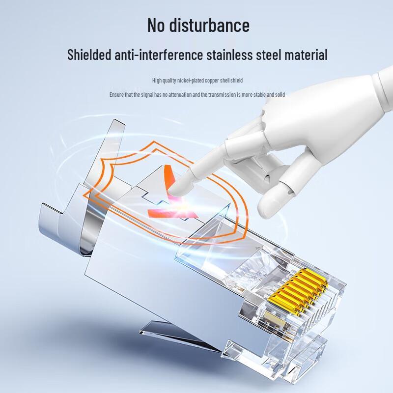 SAMZHE Cat 7 Shielded RJ45 Ethernet Connectors