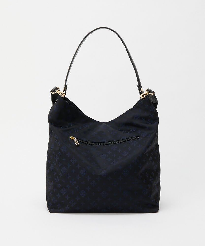 Russet Monogram Nylon Jacquard Vertical 2-Way Shoulder Bag RUZ1052222A0013 Free Size Navy