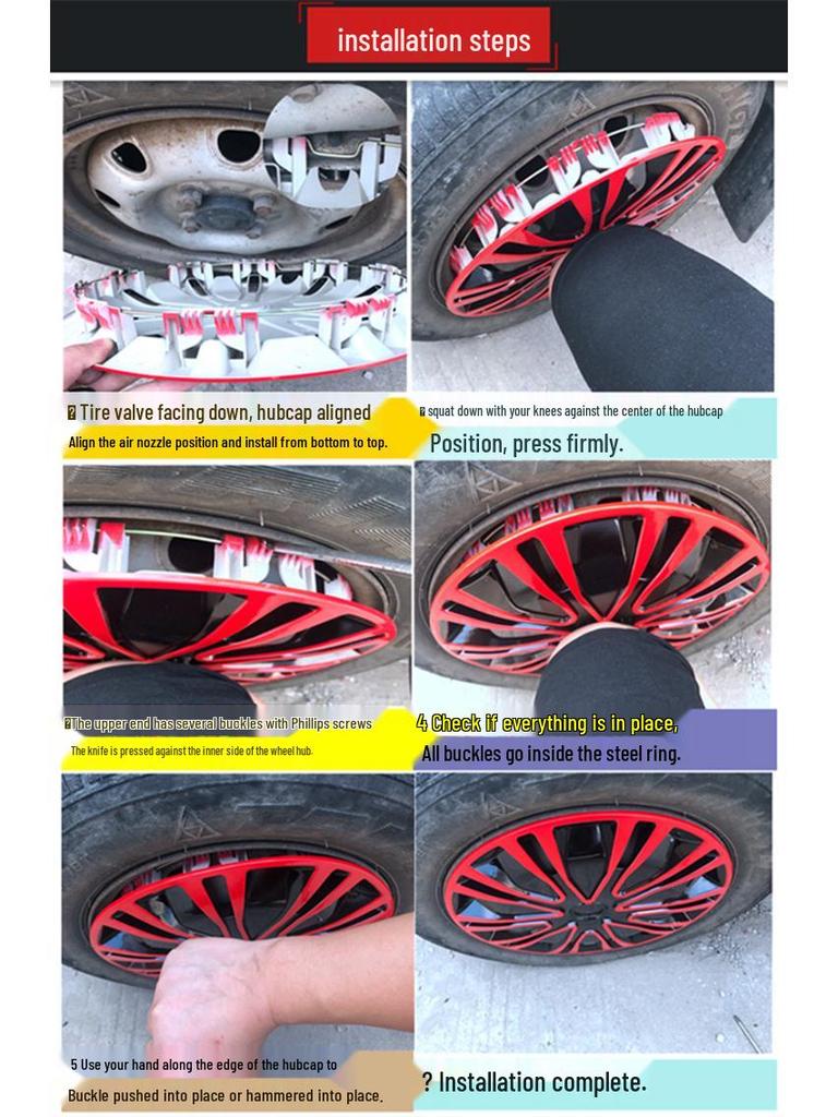 15-Inch Wheel Cover for Jinbei Haishi F50: Modified Iron Steel Outer Shell Hub Cap