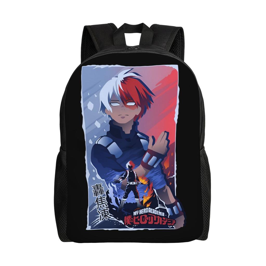 Personalized My Hero Academias Backpacks Basic Bookbag for School College Izuku Midoriya Katsuki Bakugo Shoto Todoroki Bags