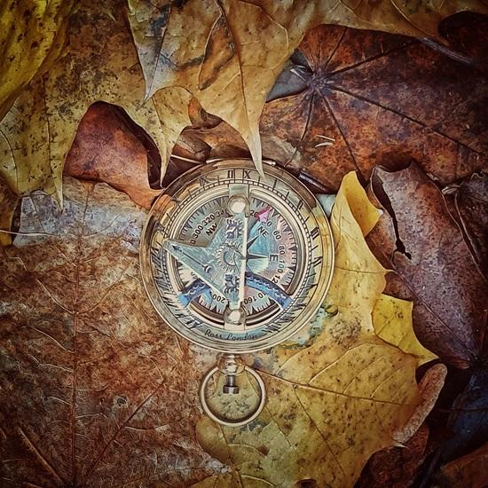 5.08 Cm Polish Brass Compass Sundial Leather Case Marine Travel Gift Wedding, Thanksgiving, Chinese New Year, Christmas, Father, Mother