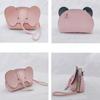 Korean  Solid Color Pu Leather Phone Purses Mini Elephant Crossbody Bags Ladies Lovely Casual Bags For Women