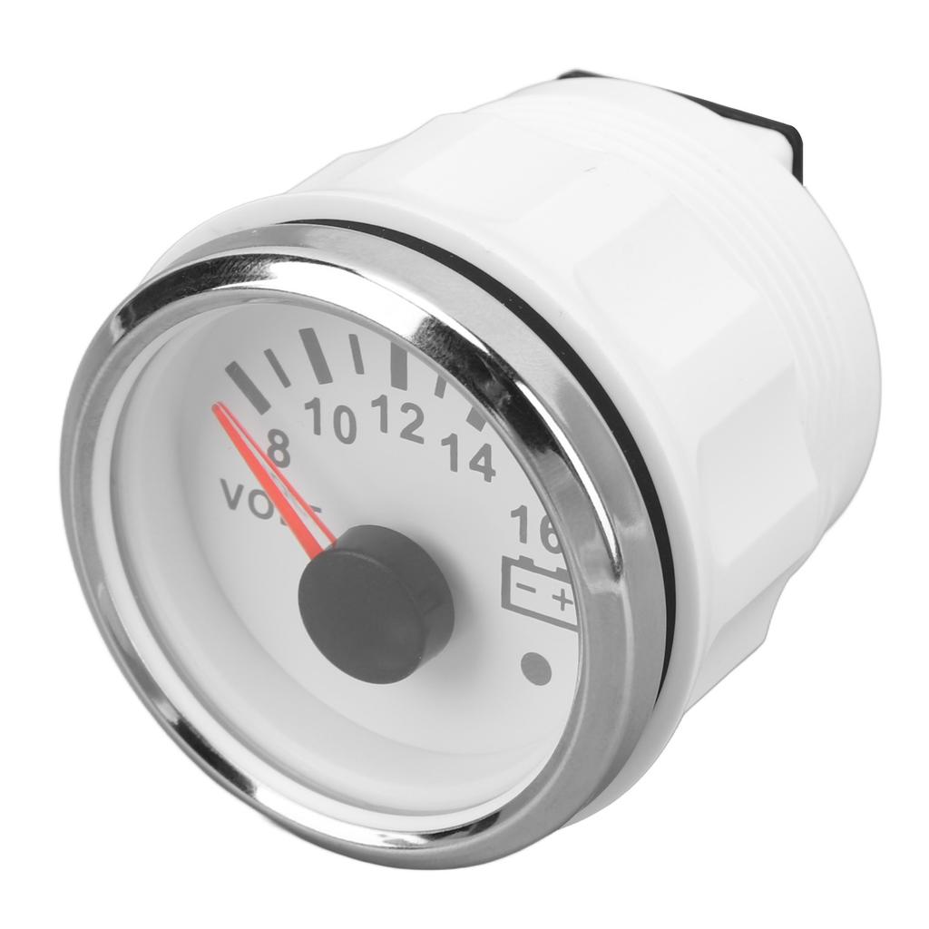 52MM Bootsvoltmeter 9 bis 32V Zeiger-Spannungsmesser mit farbiger Hintergrundbeleuchtung für Wohnmobile Yachten Fischerboote Schiffe