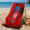 Heidenheim Crest Beach Towel Microfiber Beach Towel, Lightweight and Quick-Dry, for Summer Travel, Swimming Pool Fan Birthday Gift